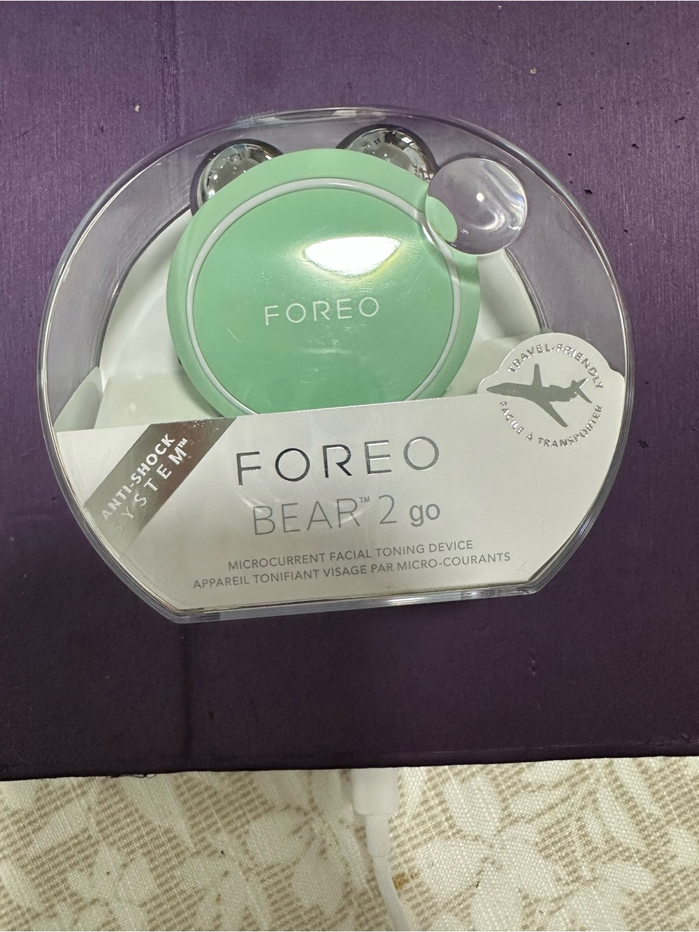 FOREO BEAR 2 Go Microcurrent Facial Toning Device - Mint Green